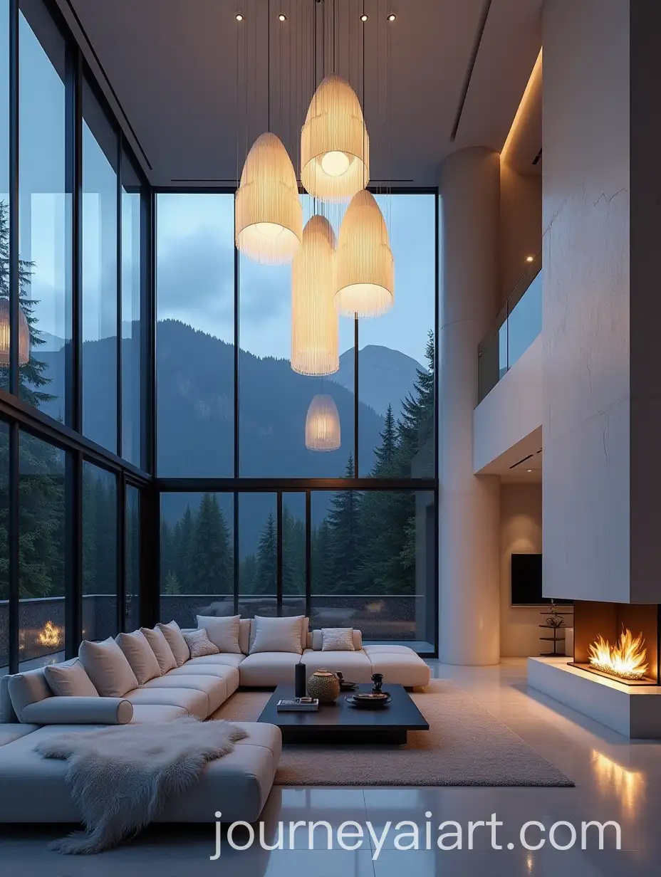 AI-Image-ExpansionModern-Luxury-Living-Room-with-Forest-View-at-Night-in-Mansion