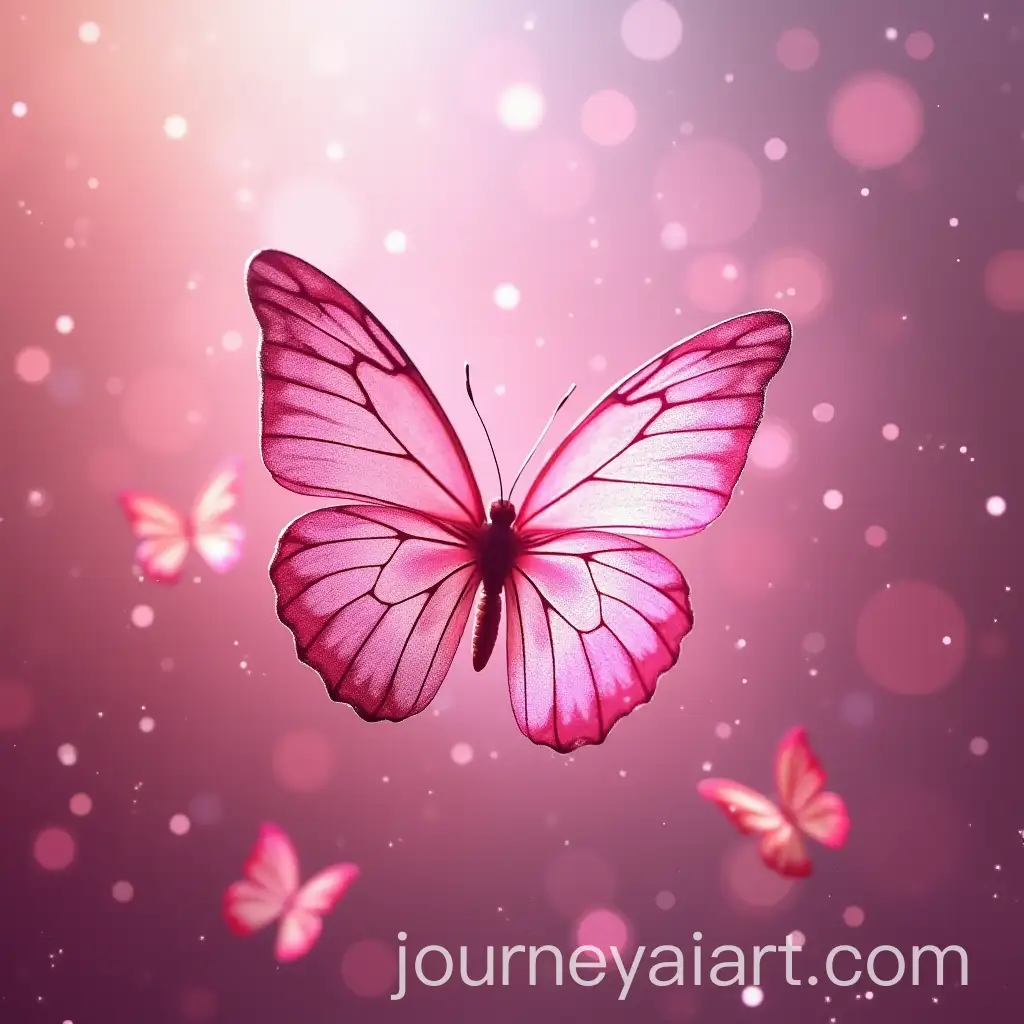 Shimmering-Pink-Butterflies-Fluttering-in-the-Air