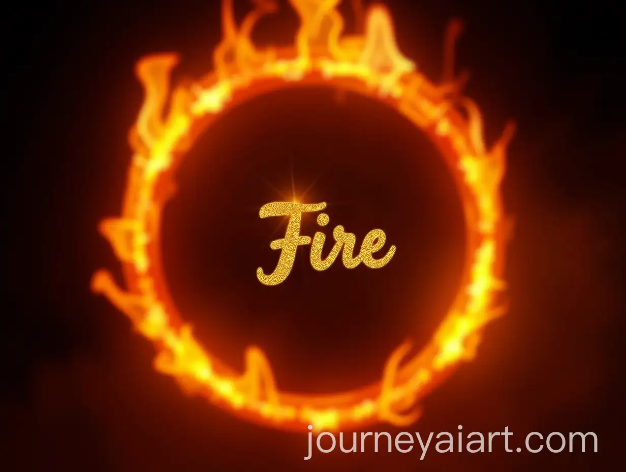 Dynamic-Circular-Flames-with-Glittery-Gold-Number-1