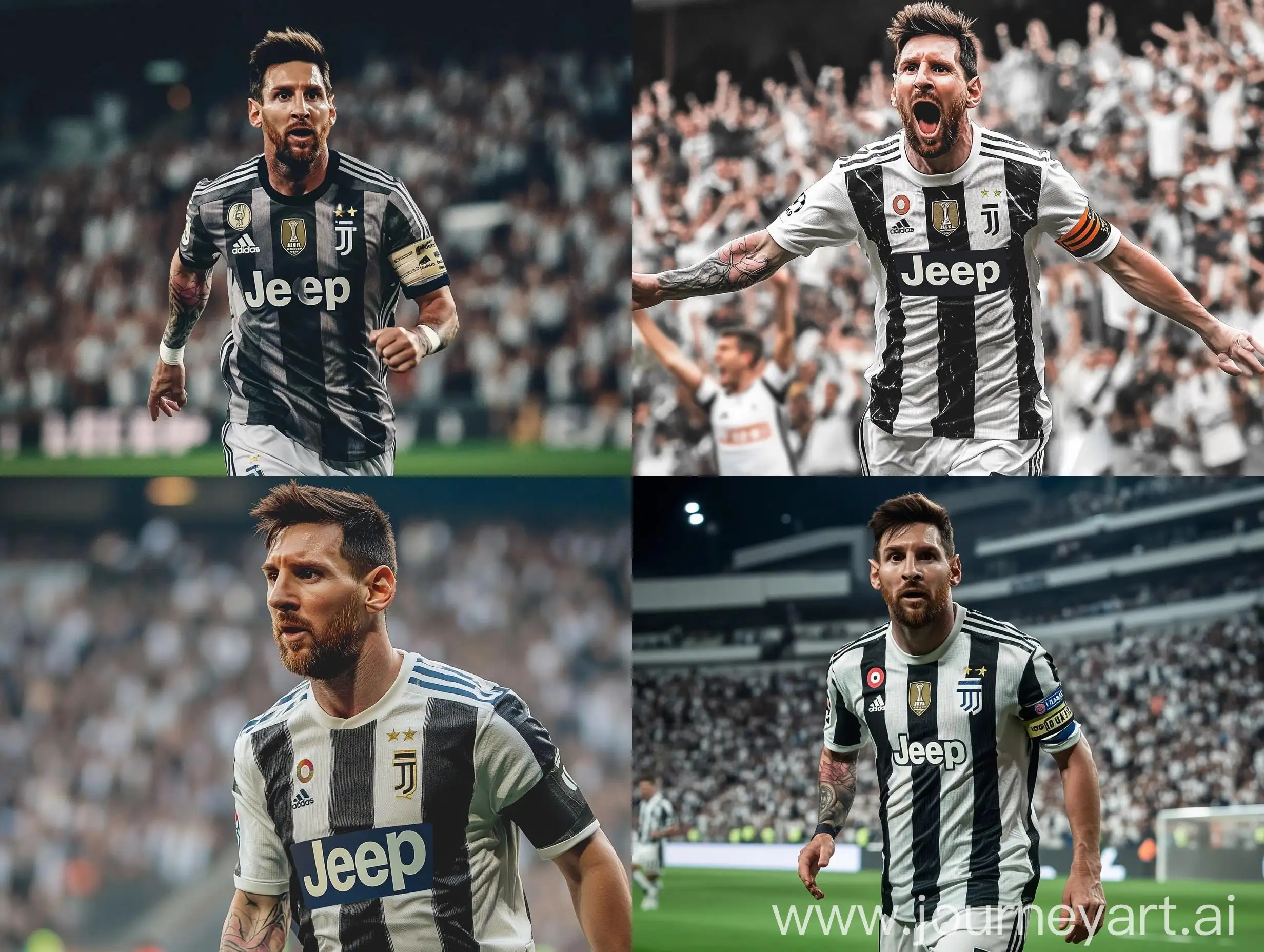 Lionel-Messi-Playing-Football-at-Allianz-Stadium-in-Juventus-FC-Kit