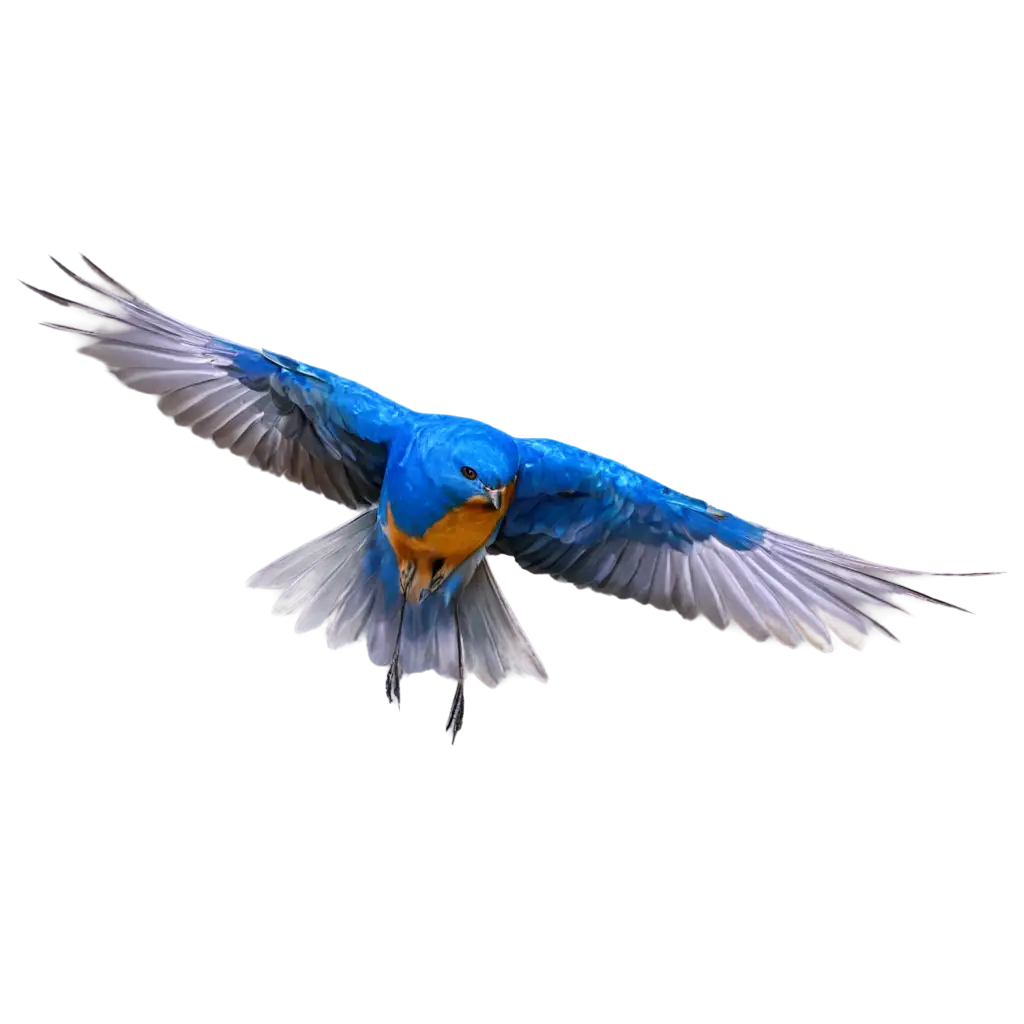 Majestic-Bright-Blue-Bird-Flying-PNG-HighQuality-Transparent-Image-for-Various-Uses