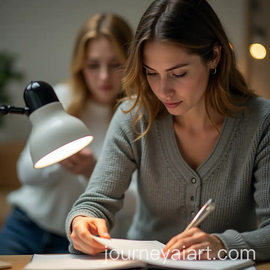 Person-Comparing-Materials-for-a-Project-or-Research