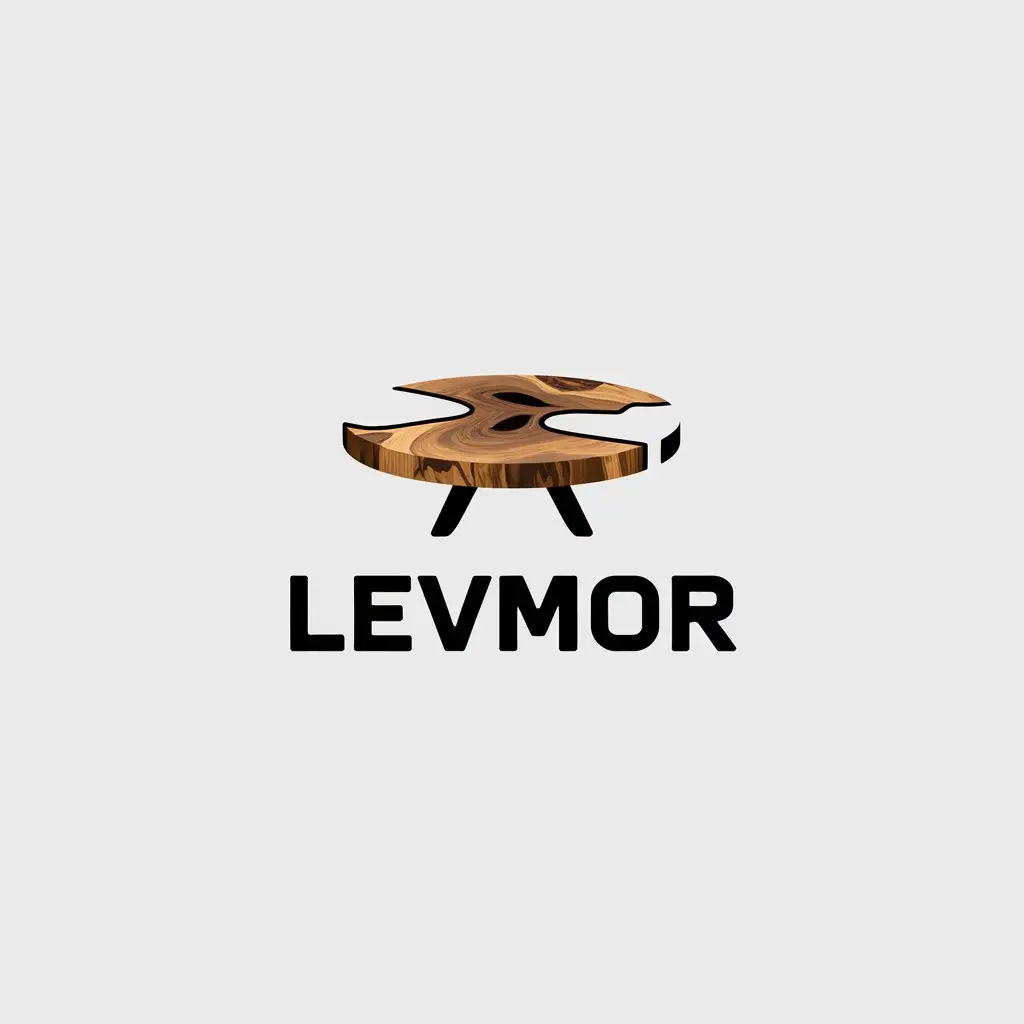 LOGO-Design-For-Levmor-Epoxy-Table-Wood-and-Oak-Resin-Theme