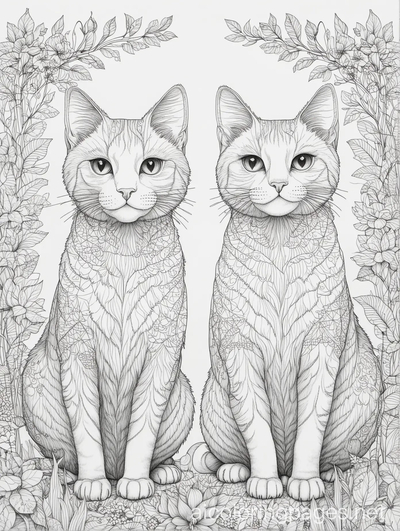 Intricate-Cat-Coloring-Page-Line-Art-for-Kids