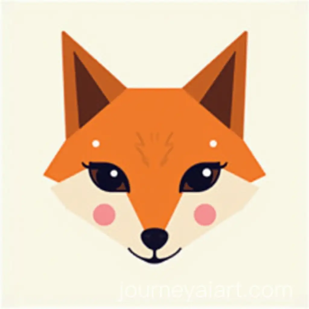 Modern-Geometric-Fox-Face-Illustration-with-Whimsical-Bold-Paint