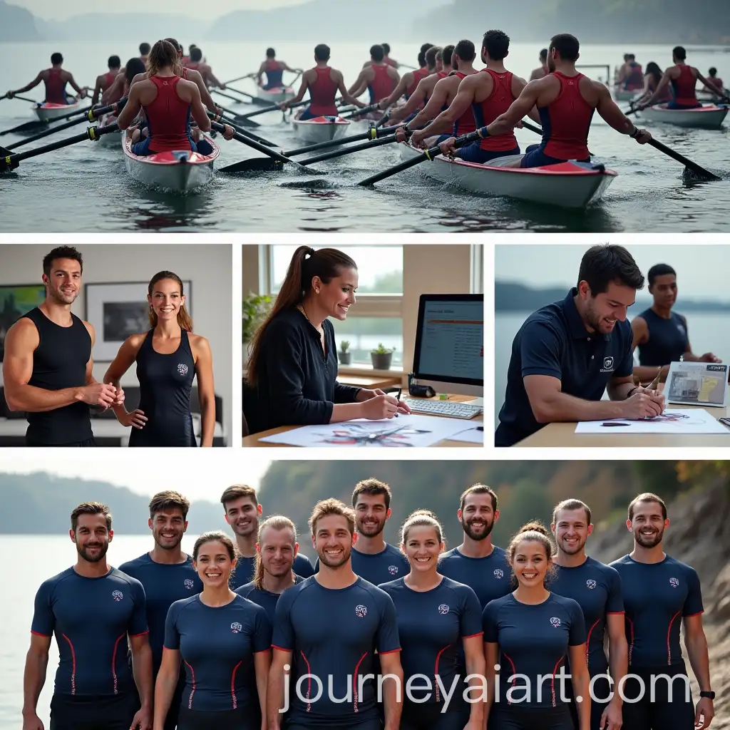 Dragon-Boat-Team-in-Custom-Paddle-Pulse-Gear