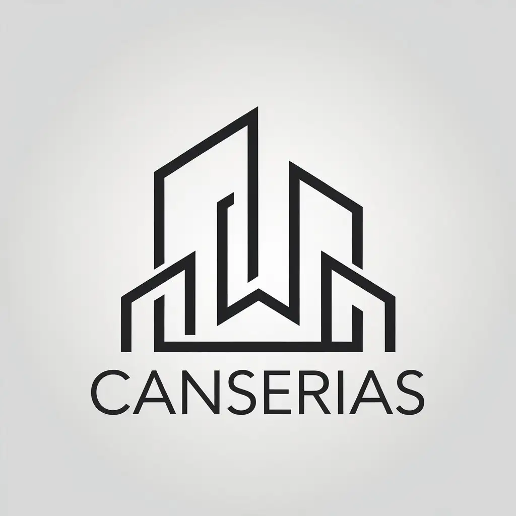 LOGO Design for Canserias Minimalistic Building Symbol for Construction Industry