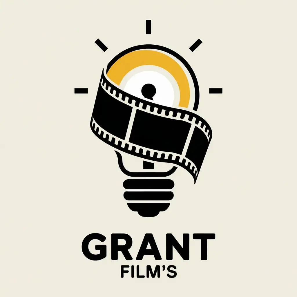 a vector logo design,with the text "GRANT FILM'S", main symbol:GRANT FILM'S,Moderate,clear background