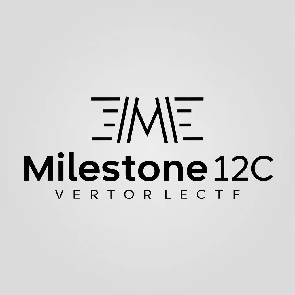 LOGO Design for Milestone12c Modern and Sleek Typography for Technology Industry