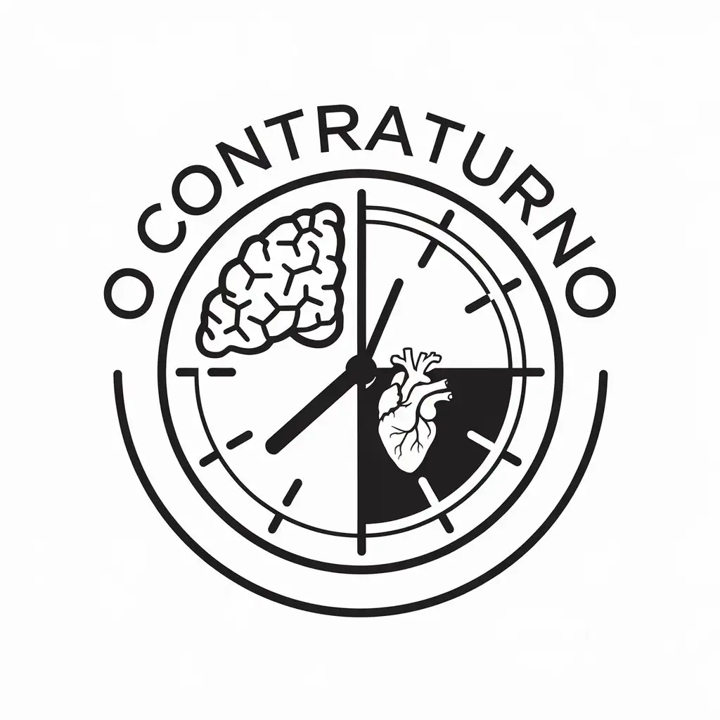 LOGO Design for O Contraturno Vector Clock Symbol for Education Industry