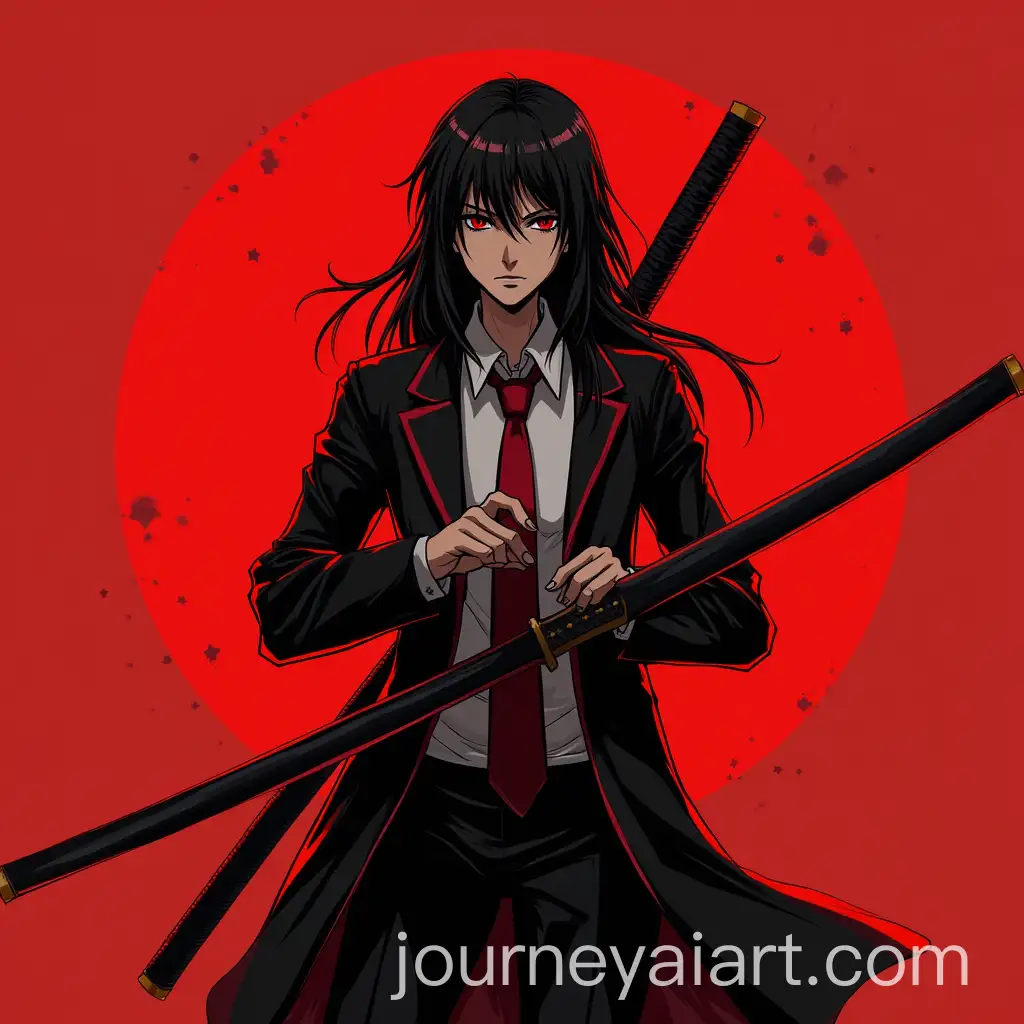 Intense-Anime-Character-in-Red-and-Black-Preparing-for-Battle
