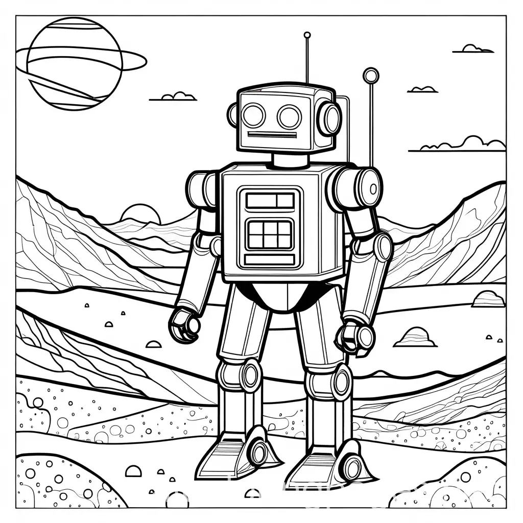 Robot-on-Mars-in-an-Art-Gallery-Coloring-Page-for-Kids