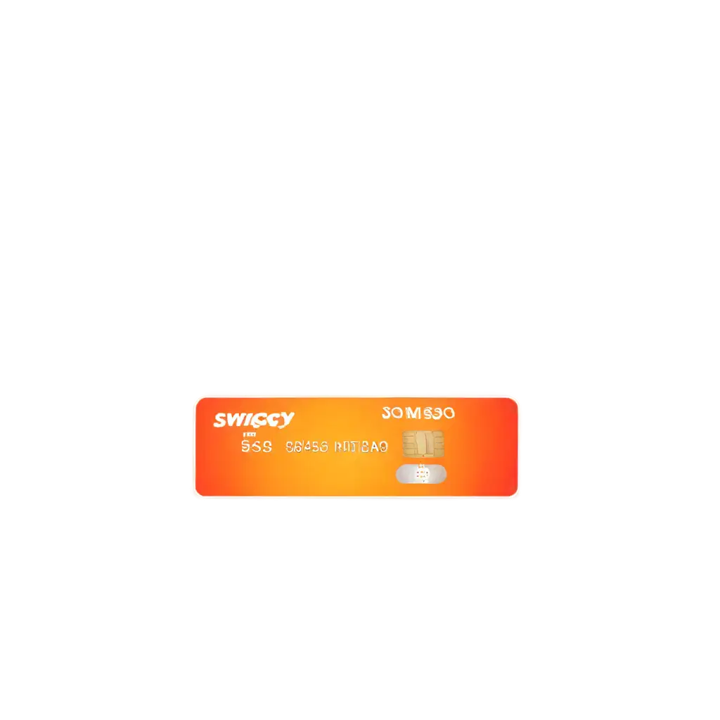 Swiggy-Card-with-HDFC-Written-on-It-in-Orange-Ombre-PNG-Format