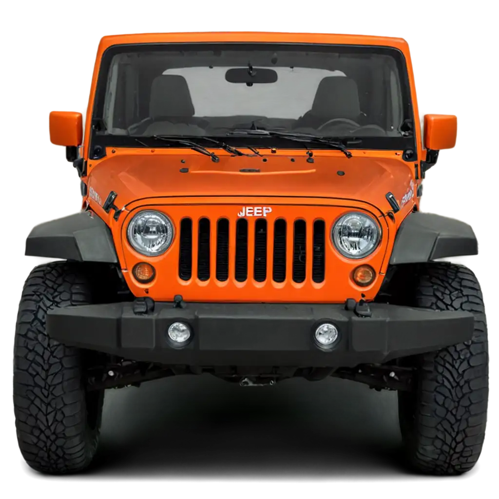 Unique-Orange-Jeep-PNG-Image-Enhance-Your-Designs-with-HighQuality-Transparency