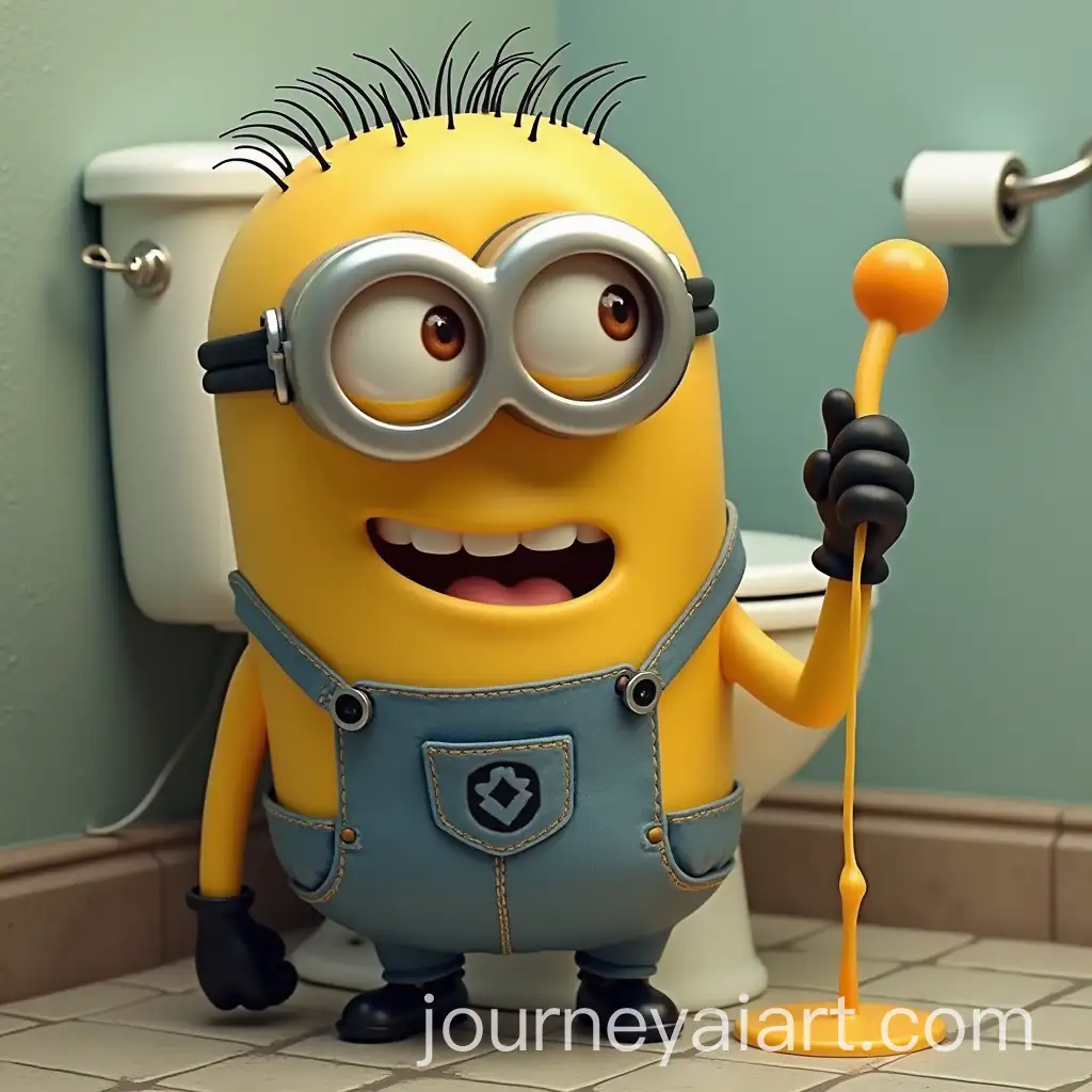Skibidi-Toilet-Enjoying-Grimace-Shake-with-Minions