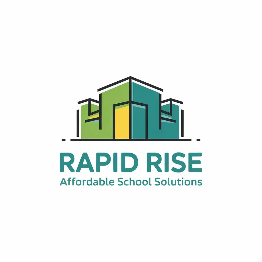 LOGO Design For Rapid Rise Affordable School Solutions with Construction Theme