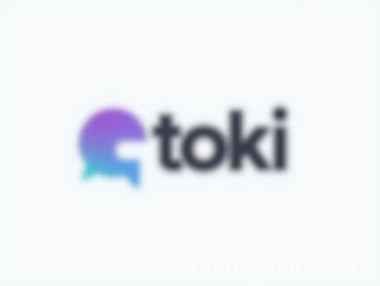 Minimalist-Modern-Logo-Design-for-Toki-Chat-App-with-Gradient-Colors