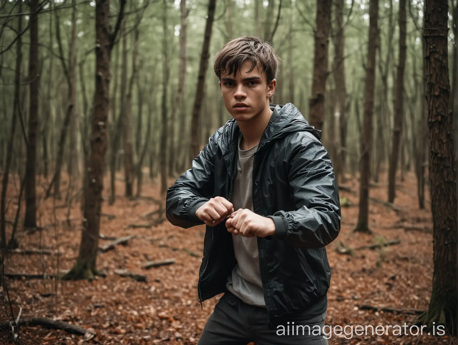 Young-Man-Prepared-for-Battle-in-the-Forest