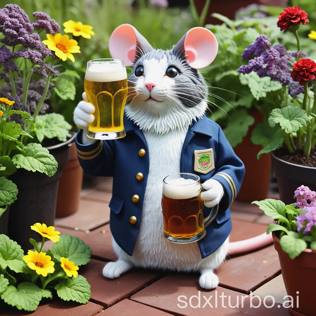 Garden beer mouse cat