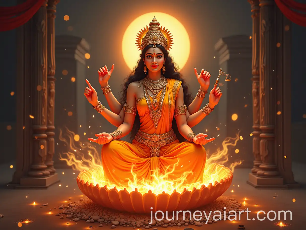 Divine-Representation-of-Chidagni-Kunda-Sambhoota-from-Lalitha-Sahasranamam