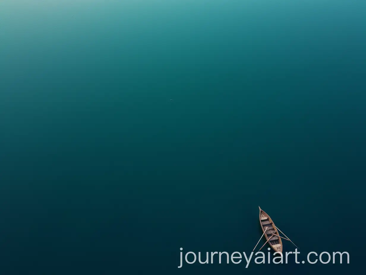 Lonely-Rowing-Boat-on-Still-Ocean