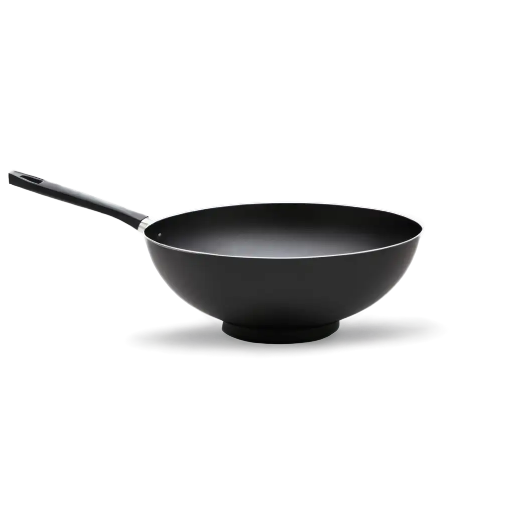 HighQuality-PNG-Image-of-a-Black-Wok-for-Frying-Perfect-for-Culinary-Visuals-and-Design