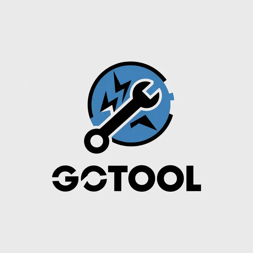 a vector logo design,with the text "gotool", main symbol:GOTOOL,Moderate,be used in Internet industry,clear background