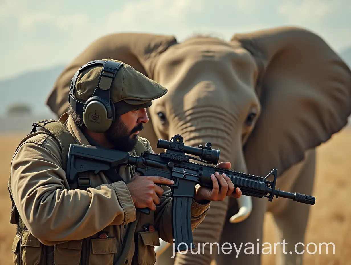 Elephant-Engaged-in-Call-of-Duty-Gameplay