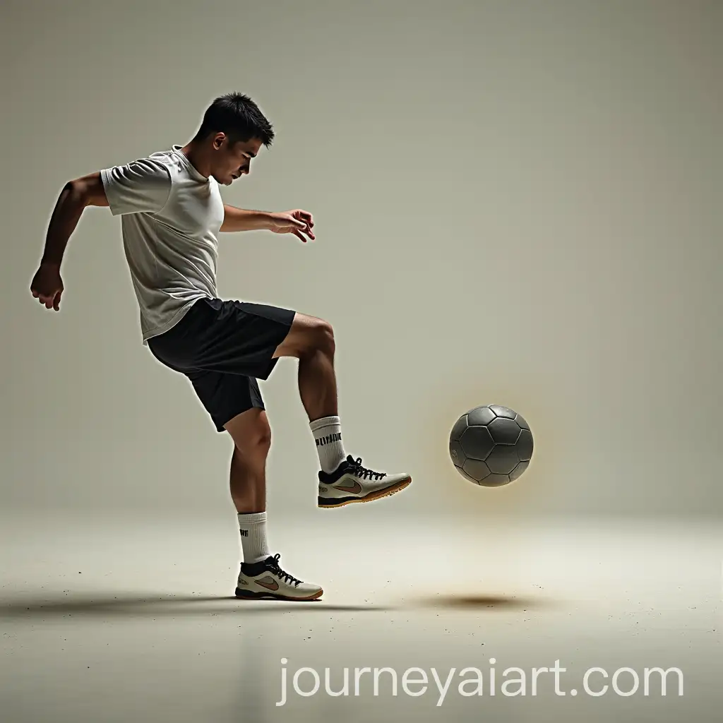 Man-Kicking-Soccer-Ball-on-Field