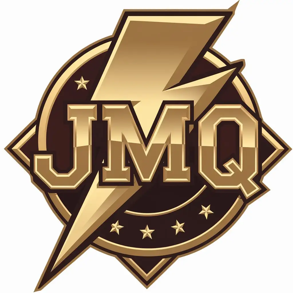 a vector logo design,with the text "JMQ", main symbol:gold,Moderate,be used in Retail industry,clear background