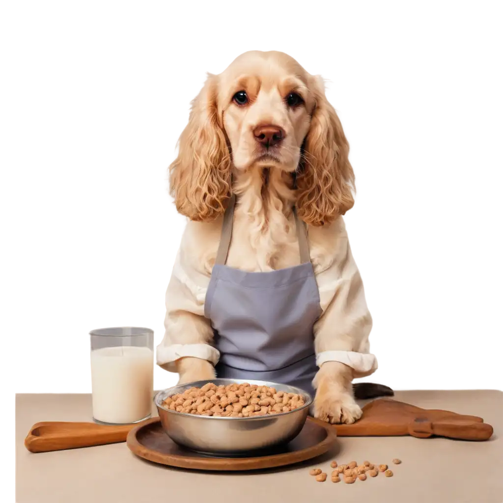 Highly-Realistic-Cocker-Spaniel-PNG-Image-Perfect-for-Pet-Lovers-and-Dinner-Themes