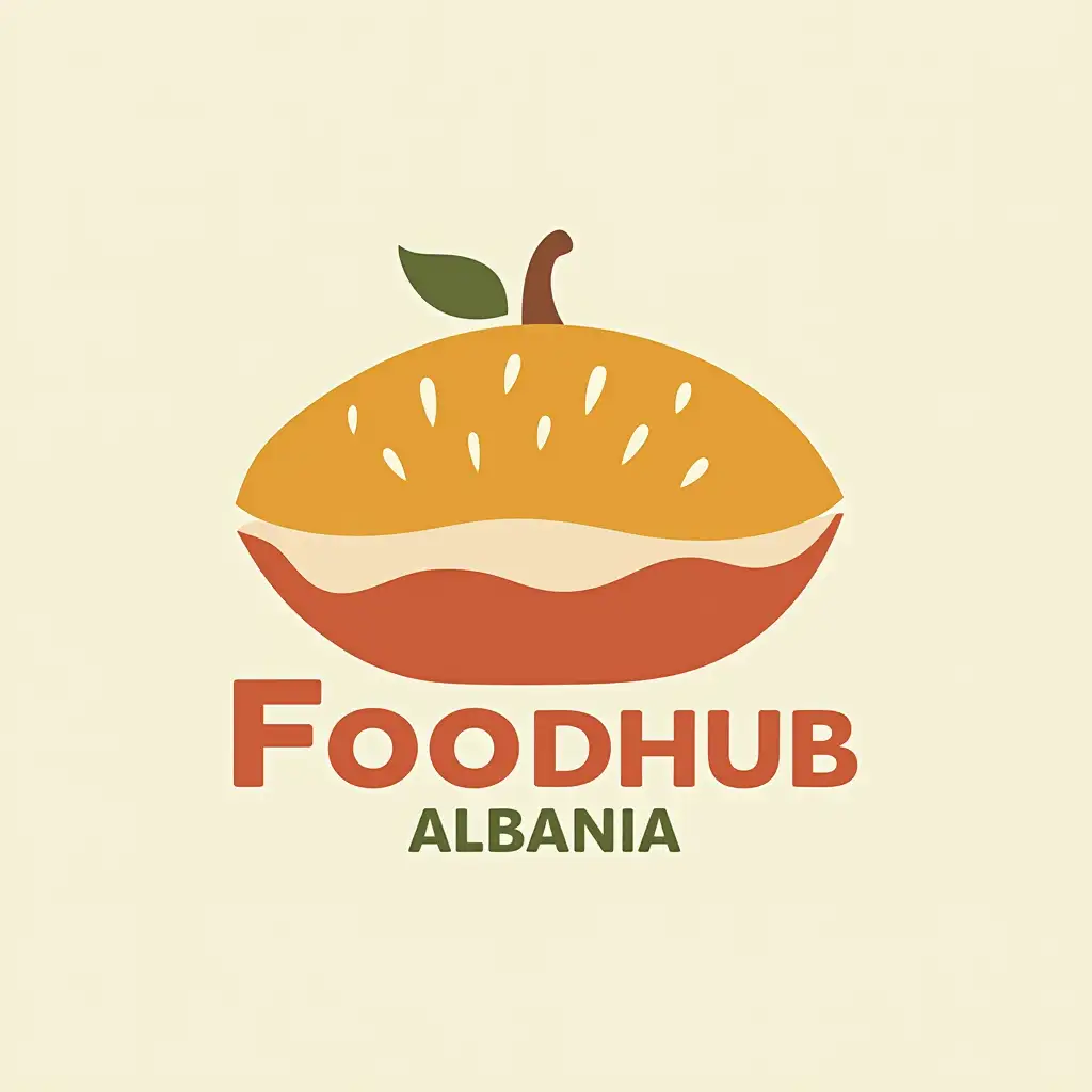 Generate a logo for Food Hub Albania