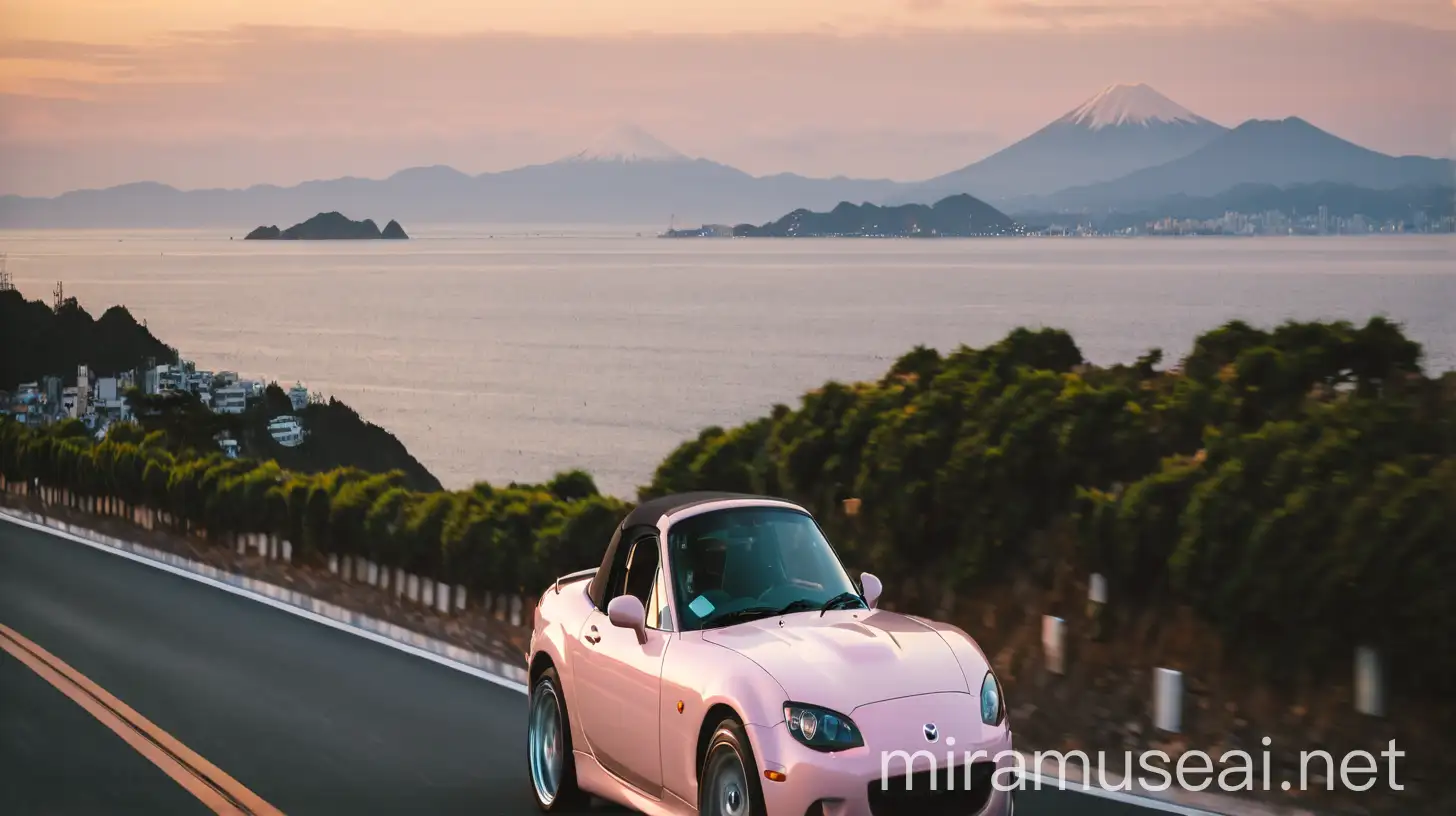 Cinematic Sunset Drive with Modified Mazda MX5 NA Miata