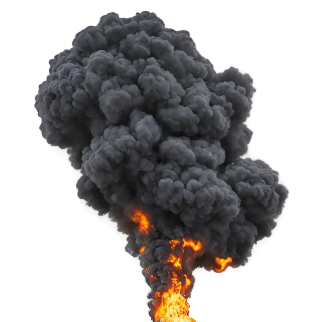 Explosion-with-Smoke-PNG-Image-Dynamic-Visuals-for-Creative-Projects