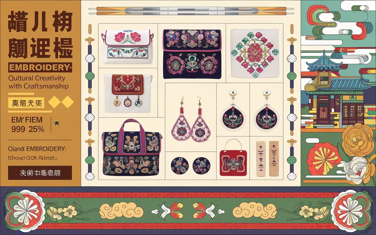 Qiang-Embroidery-Cultural-Products-Banner-with-Traditional-Motifs-and-LimitedTime-Discount