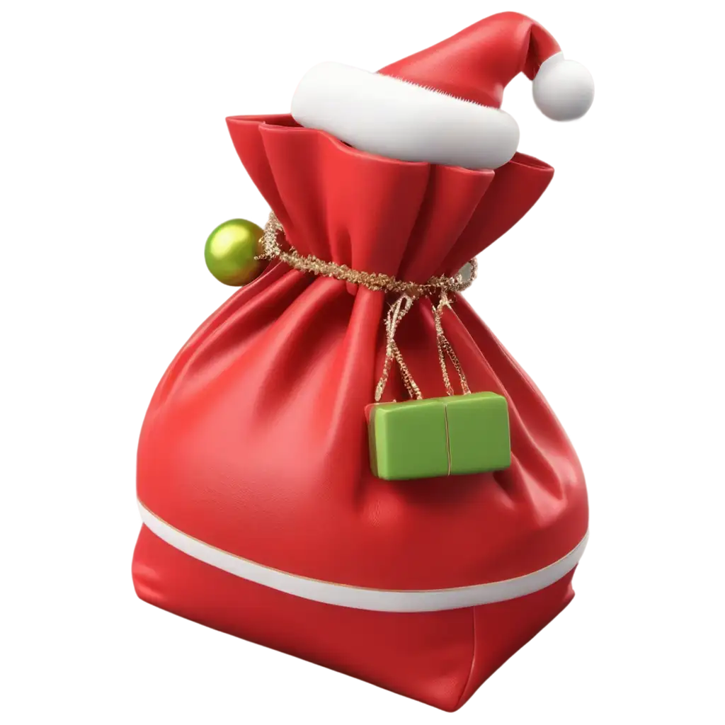 HighQuality-PNG-of-a-3D-Red-Santa-Claus-Bag-with-Gifts-for-Festive-Designs