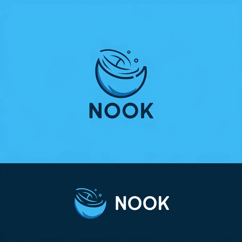 LOGO Design for Nook Realistic Vector Logo with Clear Background