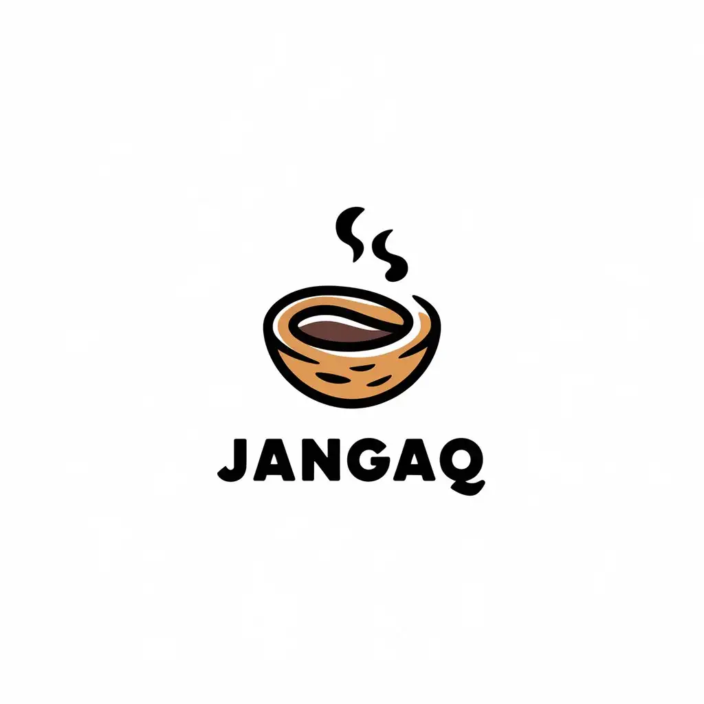 LOGO Design for JANGAQ Minimalistic Walnut Biscuit in Chocolate Jam Theme