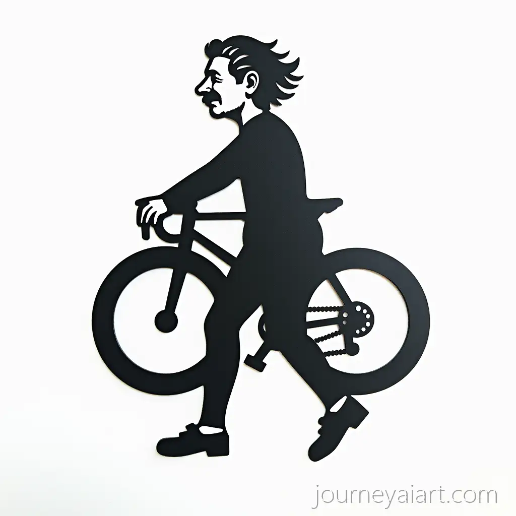 Bicycle-Rear-Derailleur-Mount-as-a-Human-Figure-with-Einsteins-Head