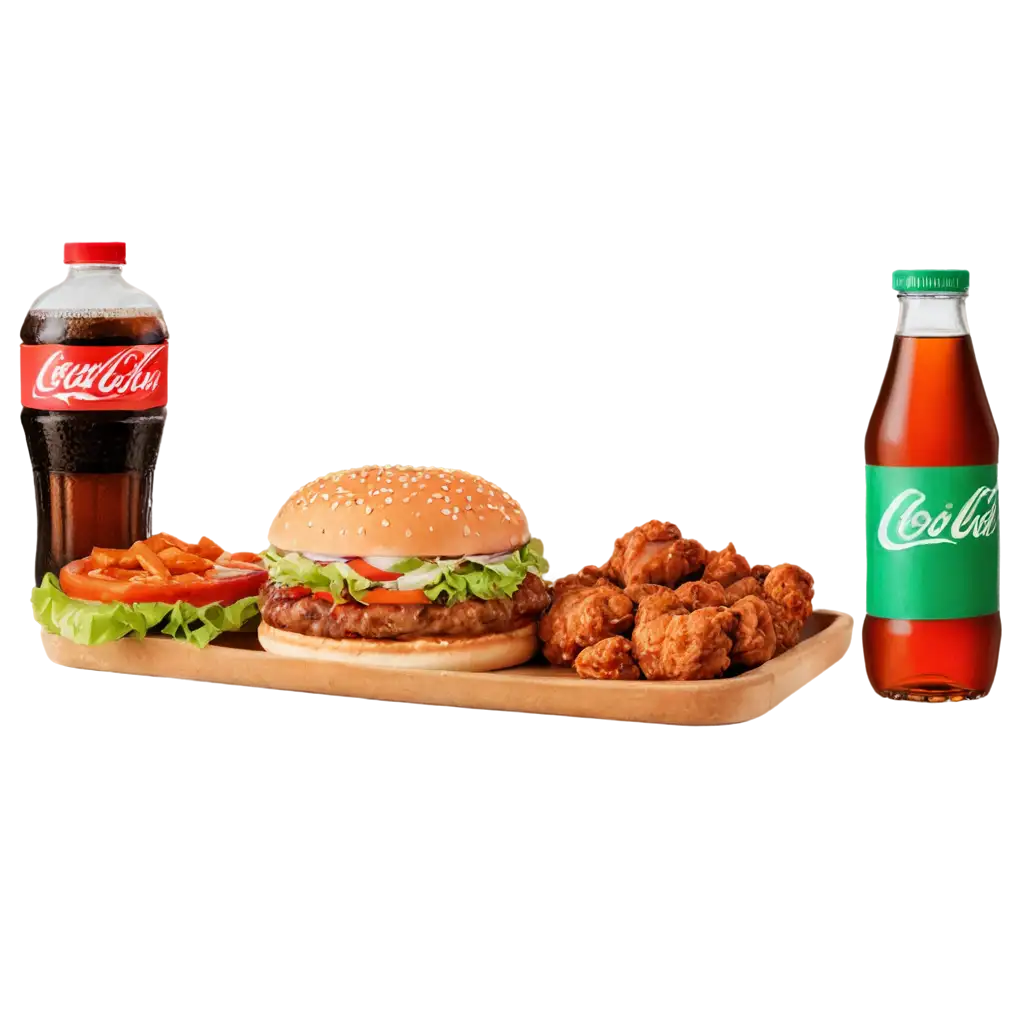 Delicious-Zinger-Burger-Large-Pizza-Hot-Wings-and-Coke-PNG-for-Mouthwatering-Food-Visuals