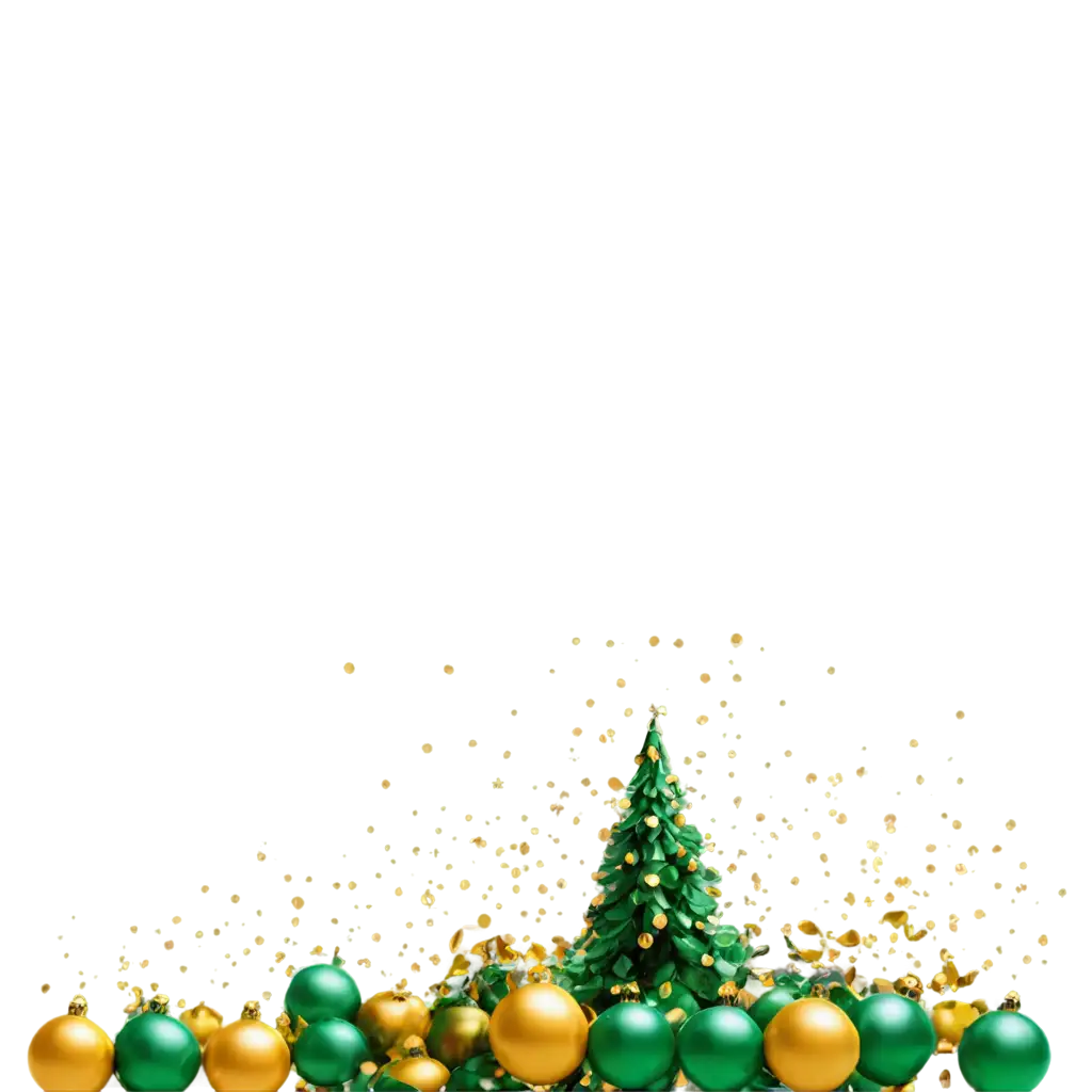 Golden-New-Years-Tree-PNG-with-Green-Decorations-Perfect-for-Celebrating-the-New-Year