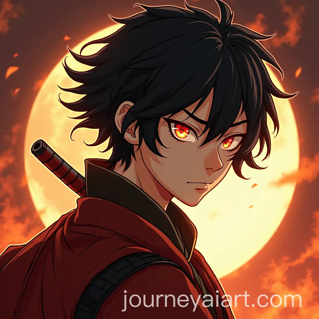 Zuko-from-Avatar-with-Fiery-Eyes-and-Mark-on-His-Right-Eye-Under-a-Moonlit-Sky
