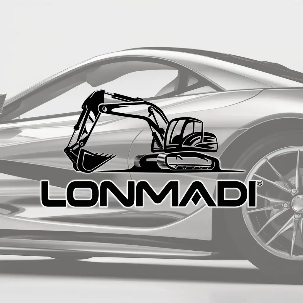 LOGO-Design-For-LONMADI-Sleek-Excavator-Symbol-for-Automotive-Industry