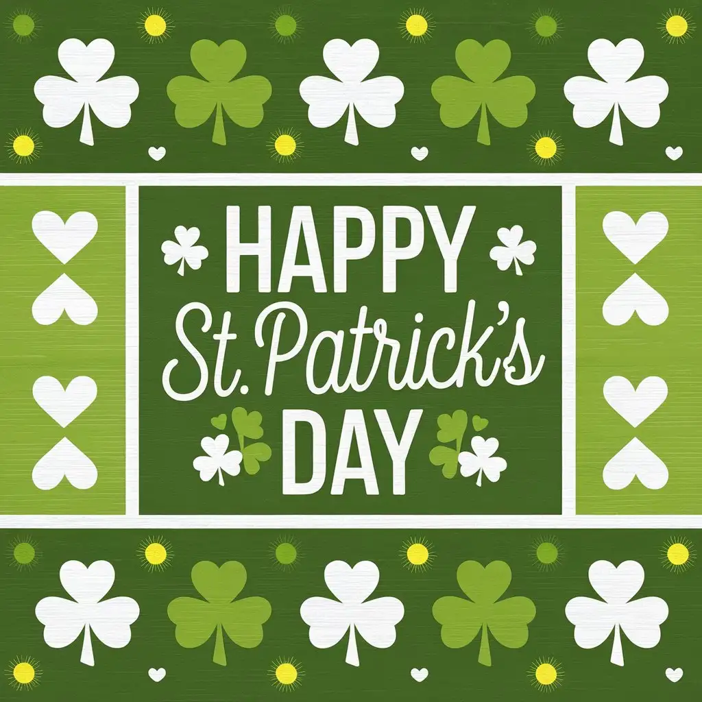 Festive St Patricks Day Scrapbook Paper Designs