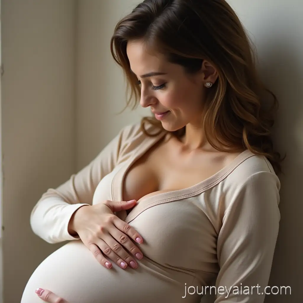 Mother-Breastfeeding-Newborn-in-Cozy-Home-Setting