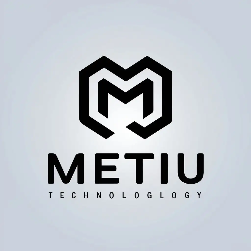 LOGO Design for Metiu Modern Graphic Symbol for the Technology Industry