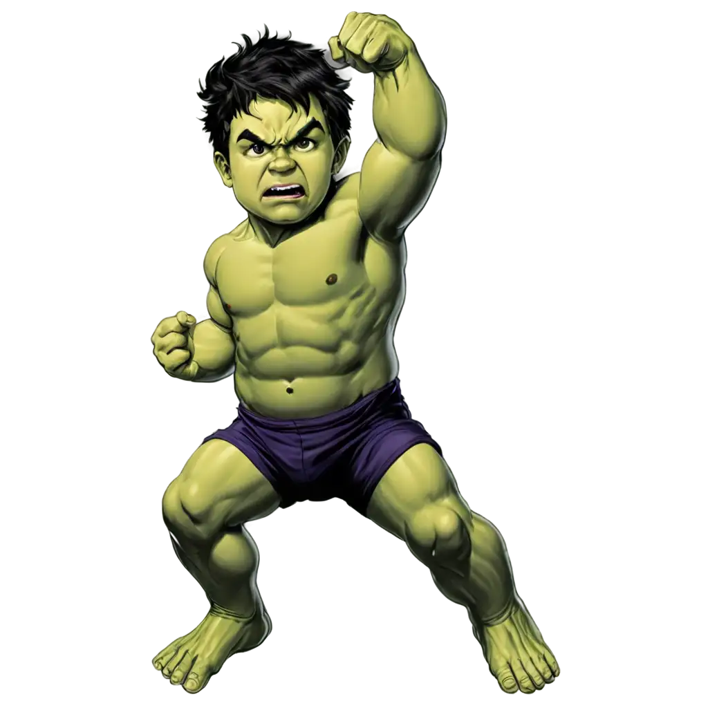 Hulk-Transforms-Into-a-Baby-PNG-Image-HighQuality-Transparent-Artwork-for-Creative-Projects