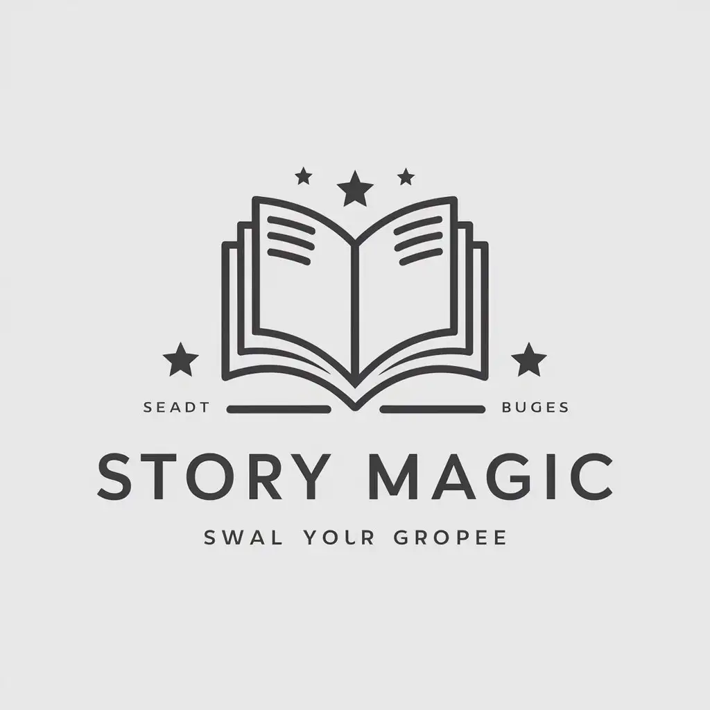 LOGO-Design-for-Story-Magic-Elegant-Book-Symbol-in-Vector-Art