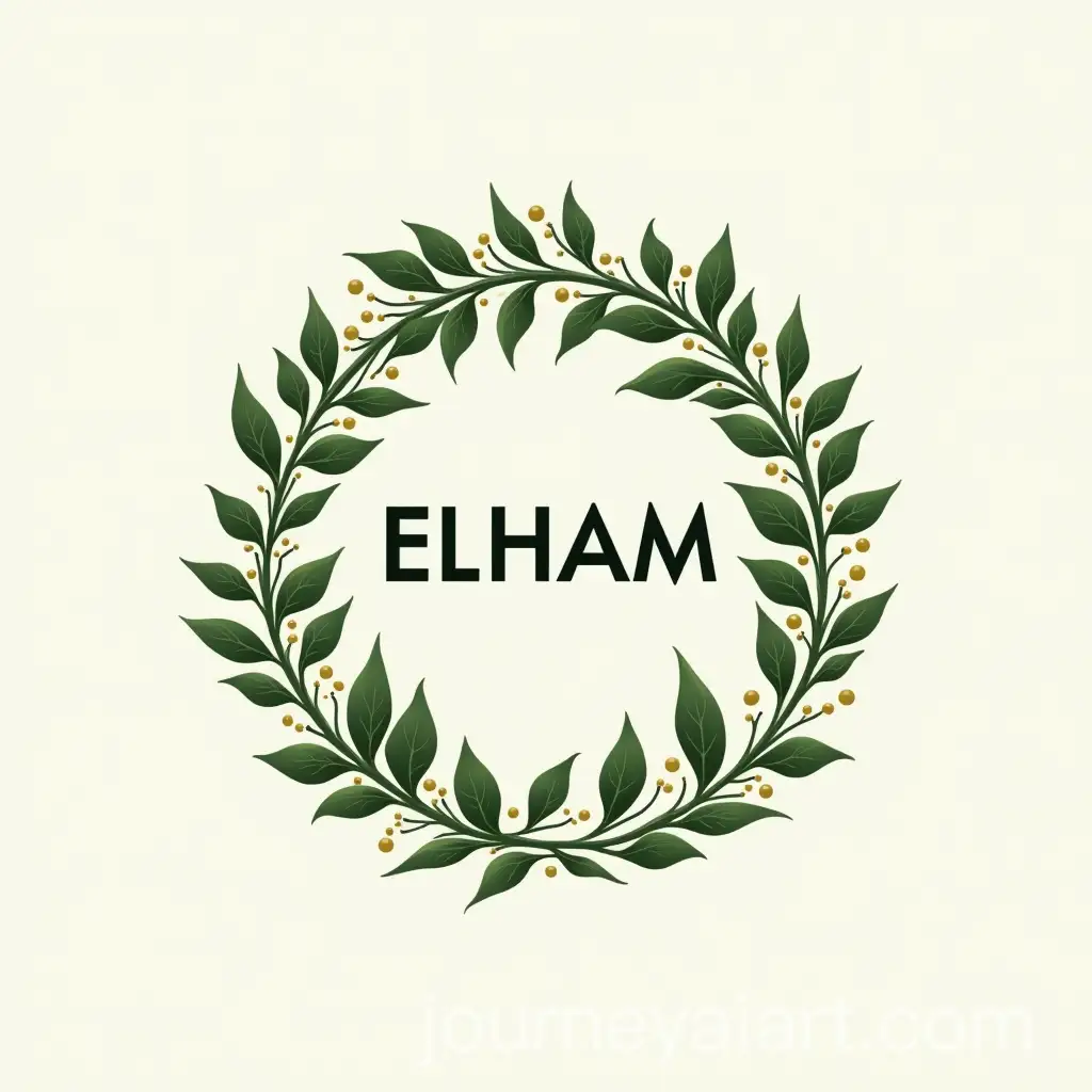 NatureInspired-Typography-Design-Featuring-ELHAM-with-Accounting-Elements