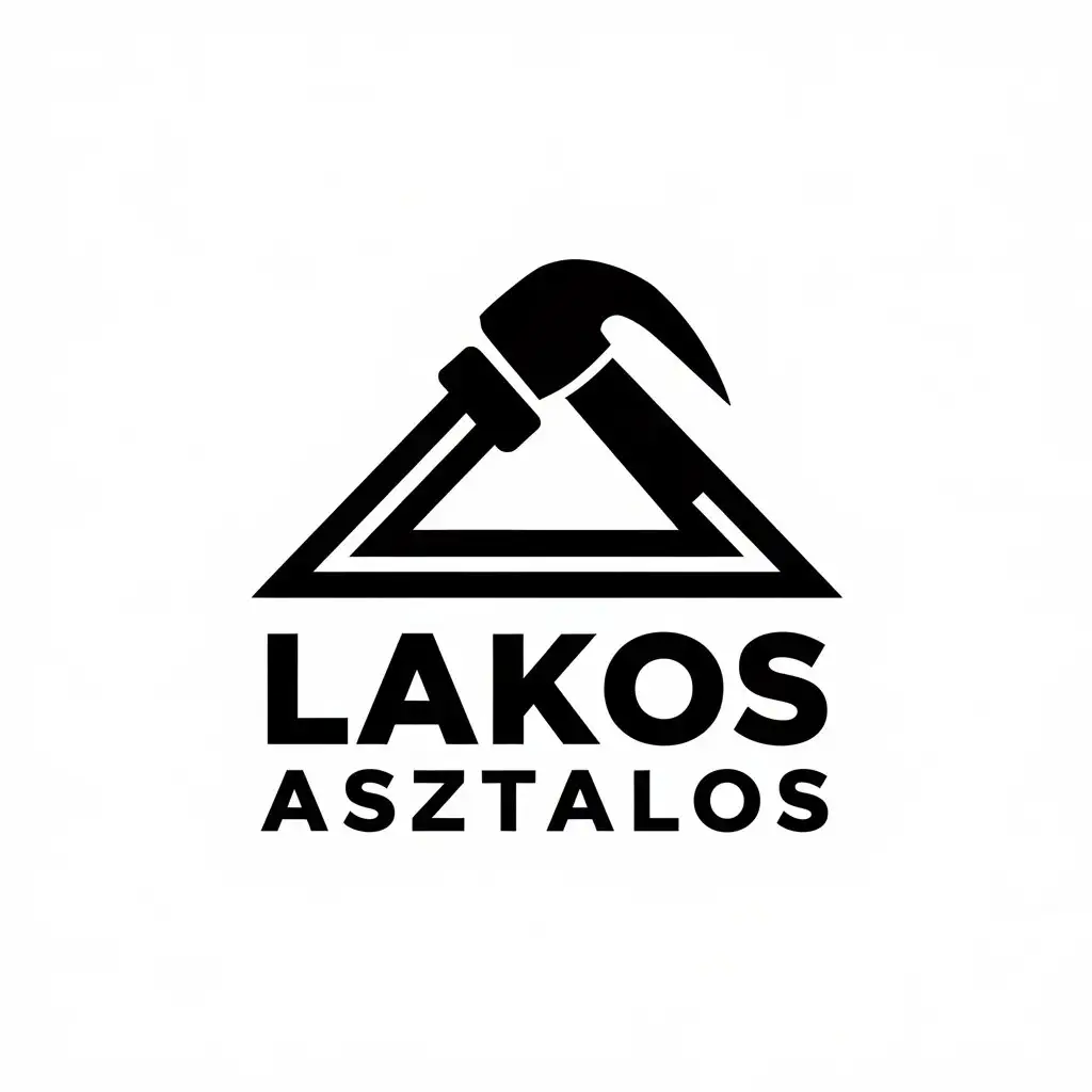 LOGO Design For Lakos Asztalos Carpentry Theme for Construction Industry